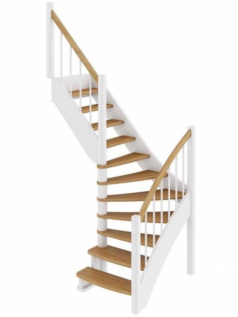 Деревянная лестница ЛС-09м/1 под покраску Деревянная лестница ЛС-09м/1 под покраску