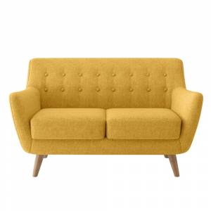 Диван Picasso двухместный горчичный, рогожка