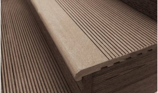 Ступень из ДПК DECKRON/DARVOLEX, 320*20*4000, венге Ступень из ДПК DECKRON/DARVOLEX, 320*20*4000, венге