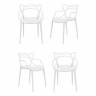 Комплект из 4-х стульев Masters белый Комплект из 4-х стульев Masters белый