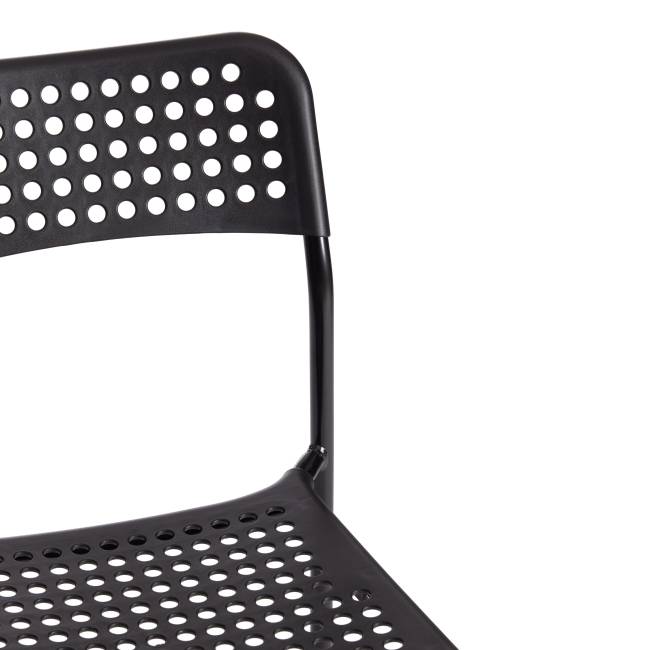 Стул ADDE (mod. C-049) металл/пластик, 39 х 49 х 78 см, Black (черный) (Комплект из 8 шт.) черный металл/пластик Стул ADDE (mod. C-049) металл/пластик, 39 х 49 х 78 см, Black (черный) (Комплект из 8 шт.) черный металл/пластик