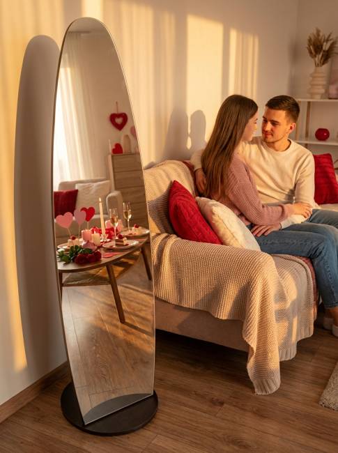 Зеркало напольное Стелла 1 венге 157,8 см х 40,4 см