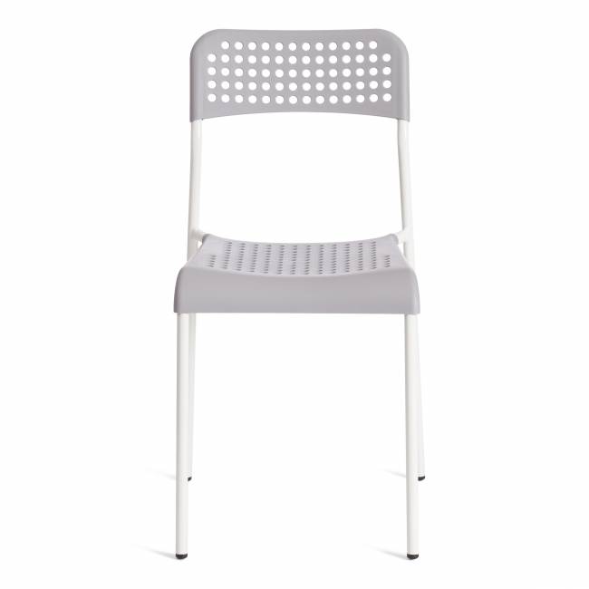 Стул ADDE (mod. C-049) металл/пластик, 39 х 49 х 78 см, Grey (серый) /White (белый) (Комплект из 8 шт.) серый, белый металл/пластик Стул ADDE (mod. C-049) металл/пластик, 39 х 49 х 78 см, Grey (серый) /White (белый) (Комплект из 8 шт.) серый, белый металл/пластик
