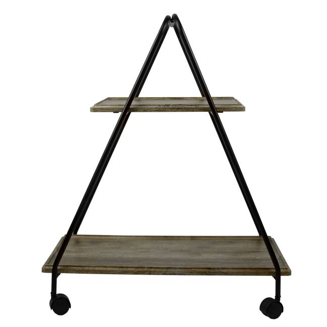 Стол сервировочный Милн черный/дуб крымский состаренный Стол сервировочный Милн черный/дуб крымский состаренный